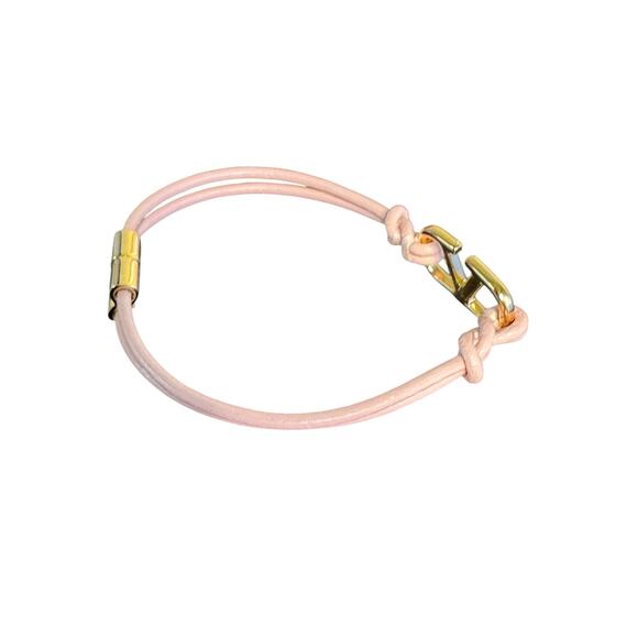Valentino Garavani NWT VLogo Signature Leather Bracelet in Pink Size M - Picture 9 of 14